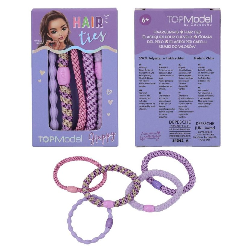 Set of 5 Top Model Talita Hair Ties