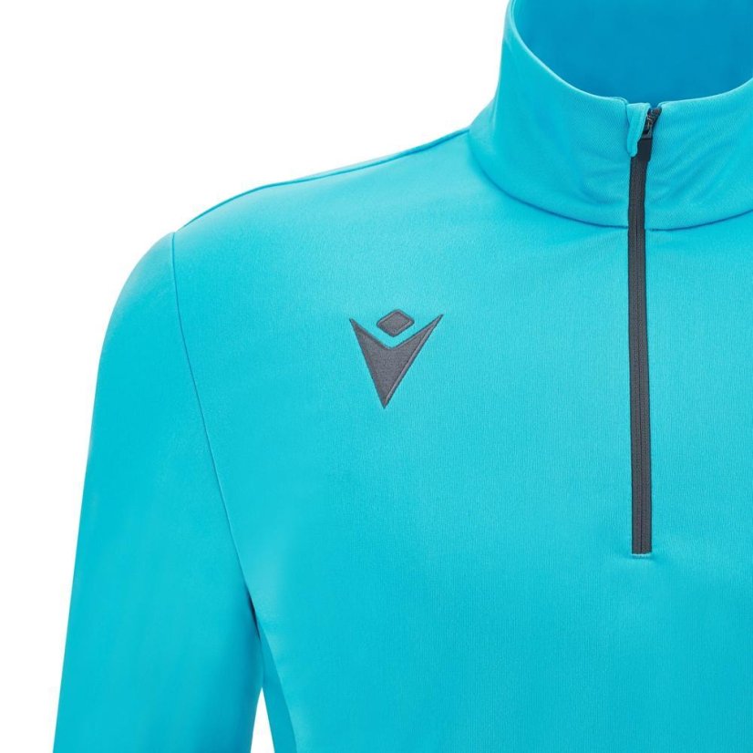 Sweatshirt Macron Piave 1/4 ZIP - Farbe: Hellblau, Größe: L