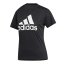 Women’s Adidas Badge of Sport Logo T-shirt - Color: Black, Size: S