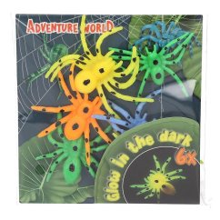Set mit im Dunkeln leuchtenden Spinnen Dino World