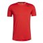 Pánské tričko Adidas Techfit - Farbe: Rot, Größe: XL