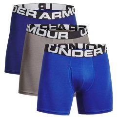 UA Charged Cotton 6in 3 Pack-BLU