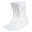Ponožky Adidas CUSH CRW 3PP - Barva: Bílá, Velikost: XS