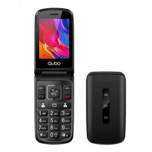 QUBO P-210 NW BK black mobile phone