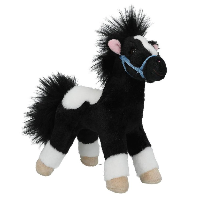Miss Melody Plush Horse – Black and White, 18 cm