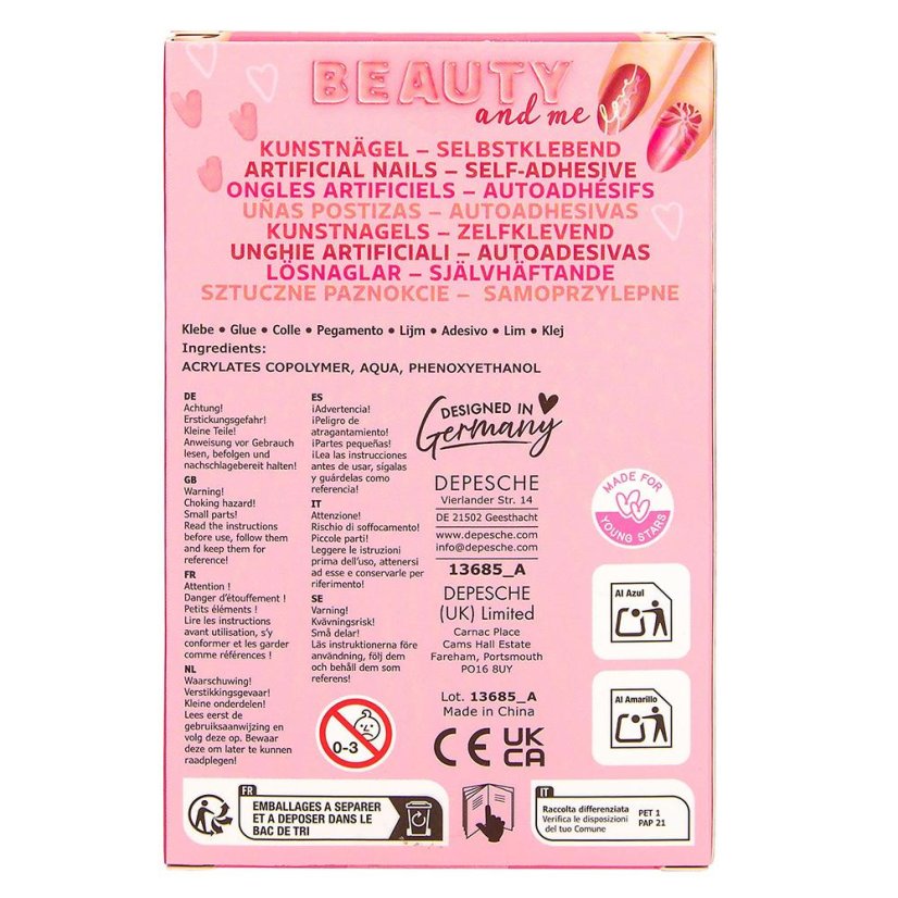 Top Model Beauty & Me artificial nail set