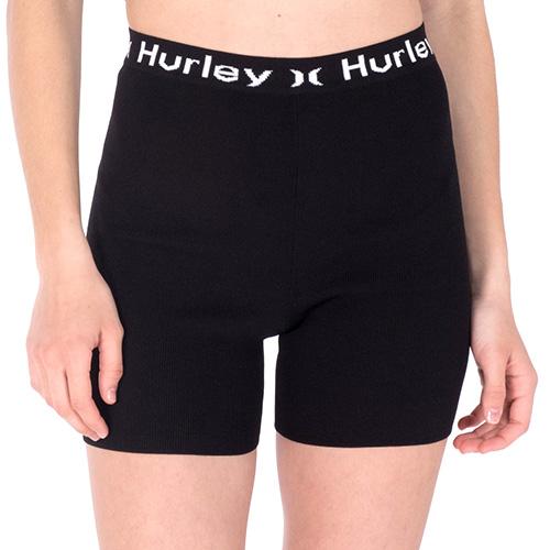 Hurley O & O Text Active Women's Shorts - Color: Black, Size: L