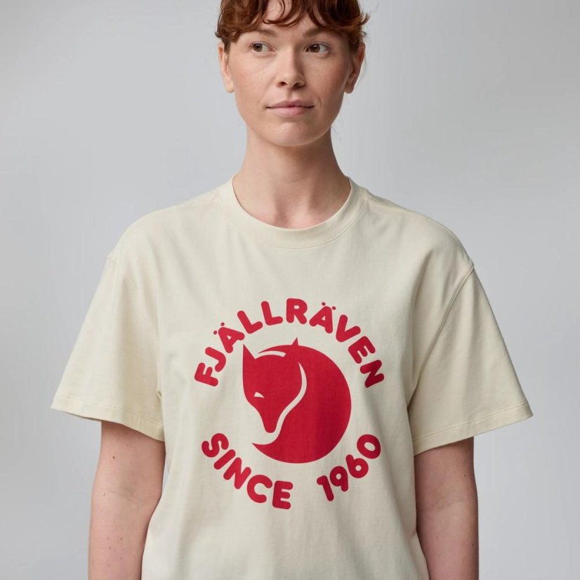 Dámské tričko Fjällräven Relaxed T-shirt W - Szín: Fehér, Méret: L
