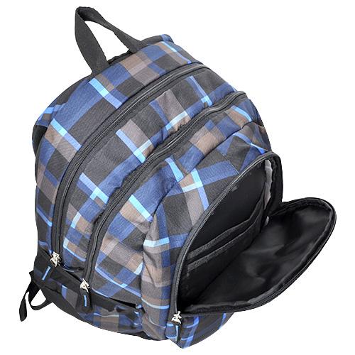 Target 3 Zip Classic Squate Blue 21429 Student Backpack