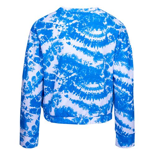 Hurley Tie Dye Crewneck Mädchen-Sweatshirt - Farbe: Blau, Größe: S