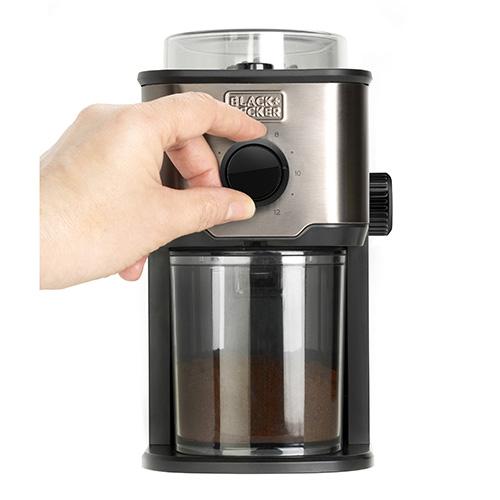 Black+Decker BXCG151E stainless steel coffee grinder