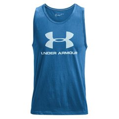 UA SPORTSTYLE LOGO TANK-BLU