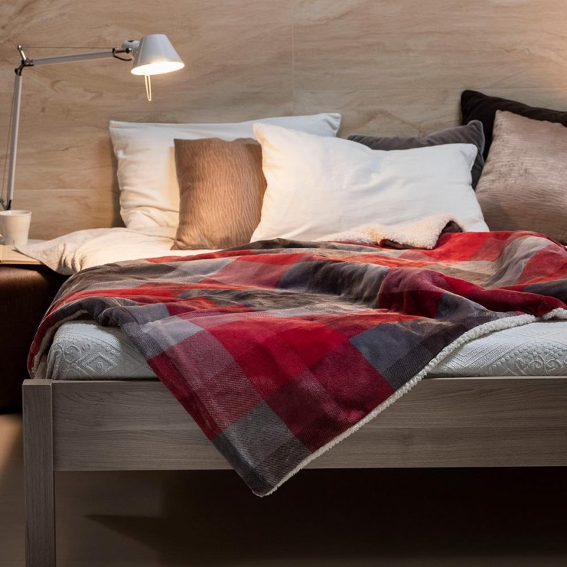 Heizdecke Imetec Adapto Tartan 16715 rot