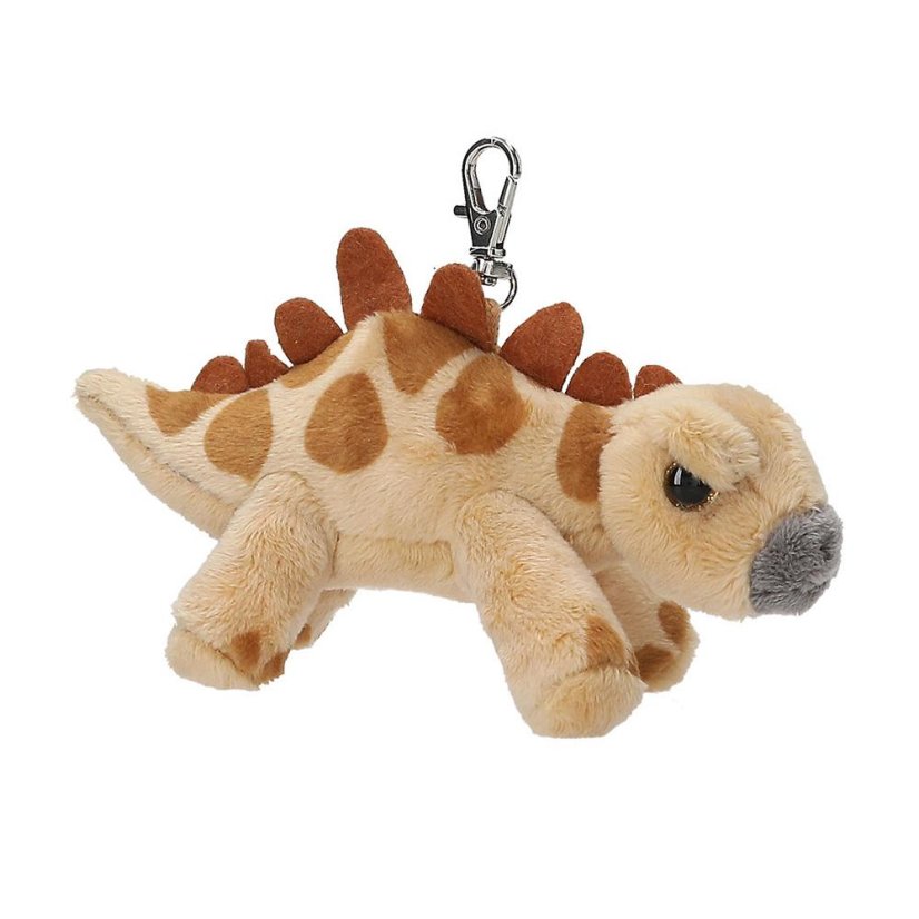 Dino World dinosaur-shaped plush keychain