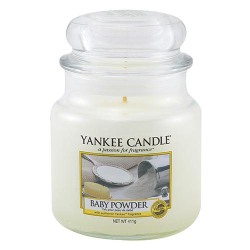 Svíčka Yankee Candle Classic střední, Baby Powder