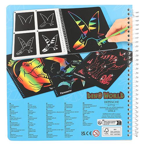 Scratch pad with Dino World Magic Scratch scratcher