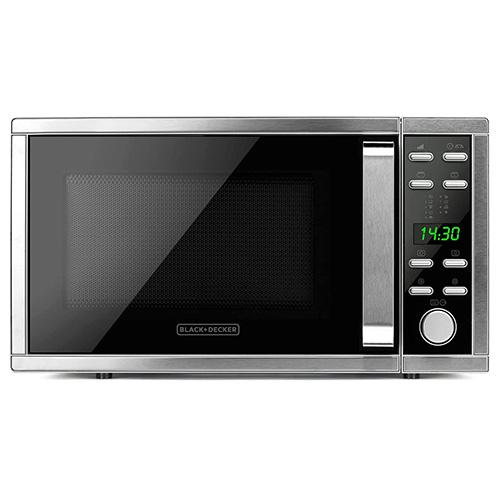 Black+Decker BXMZ901E digitális mikrohullámú sütő, ezüst