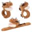 Dino World brown T-Rex plush bracelet