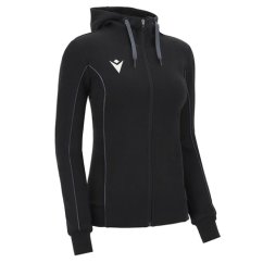 BASS ECO FULL ZIP HOODY WOMAN BLK/ANT