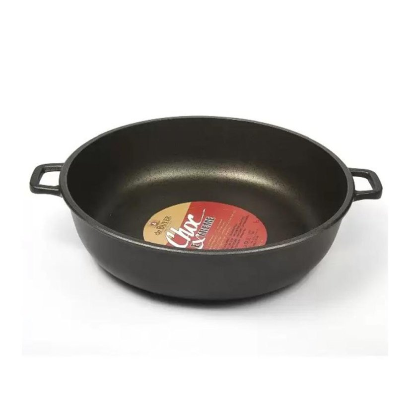 Sauté serpenyő de Buyer Choc Extreme 8313.28, 28 cm alumínium, fekete