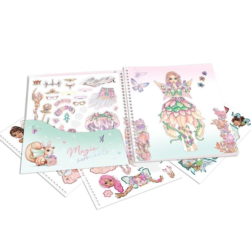 Kreatives Heft mit Aufklebern Top Model Fantasy