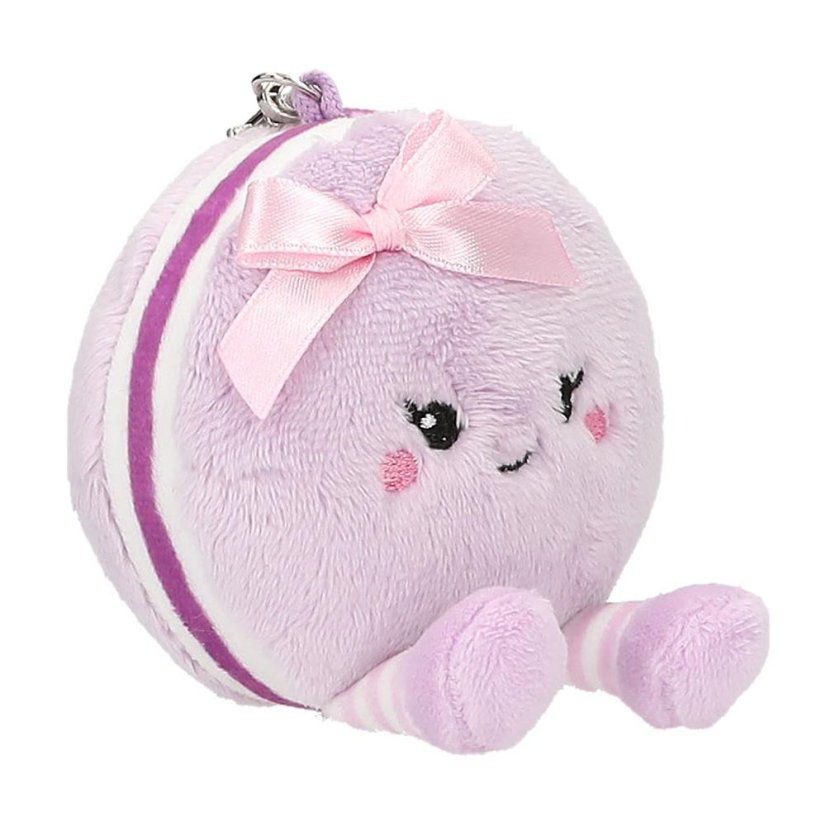 TOPModel Plush Keychain with Carabiner – Purple Cupcake