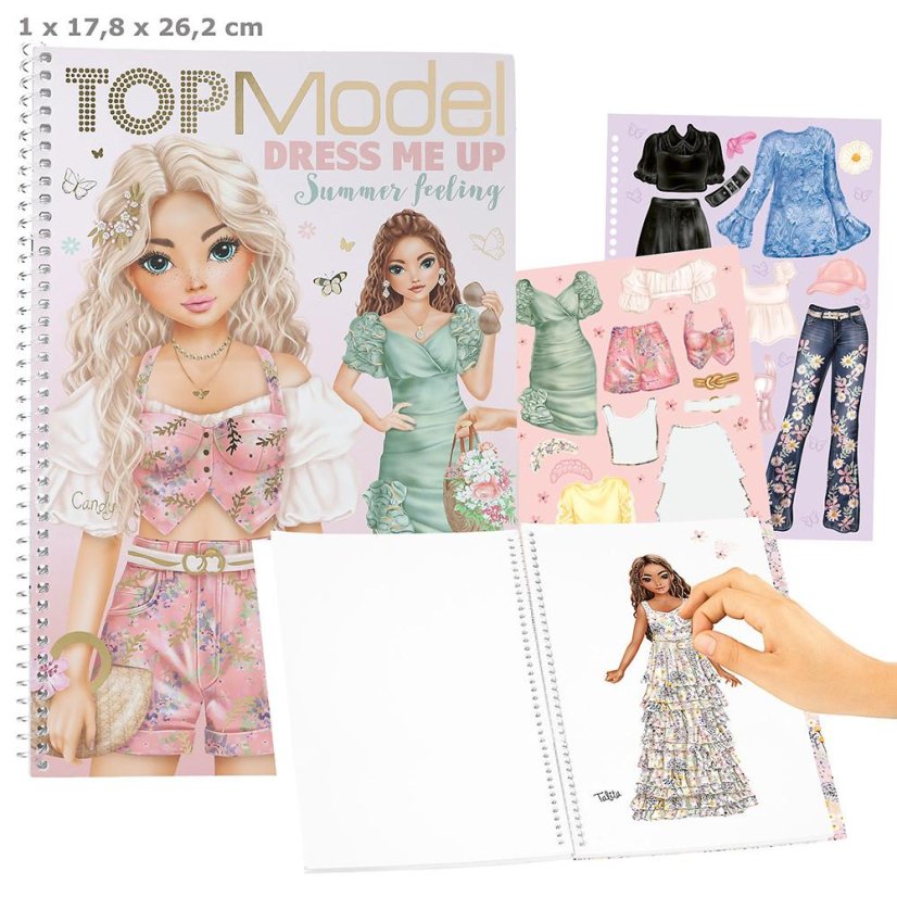 Kreatives Heft mit Aufklebern Top Model Summer Feeling
