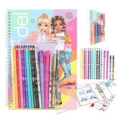 Kreativní blok Top Model 15 ks, samolepky a psací potřeby