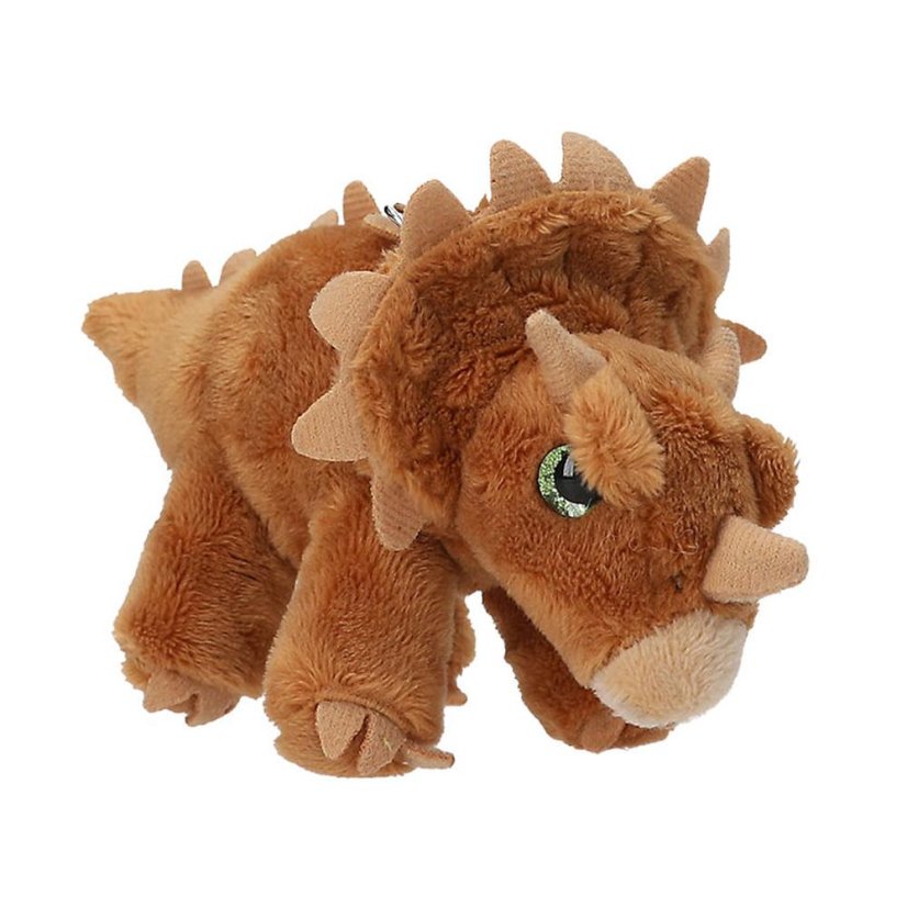 Dino World dinosaur-shaped plush keychain