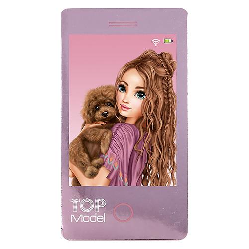 Notepad in the shape of a Top Model, Hayden & Doggy cell phone