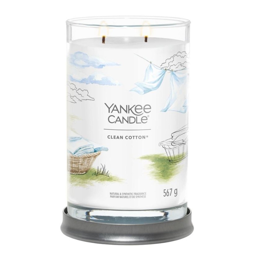 Yankee candle Signature Kerze, groß, Clean Cotton