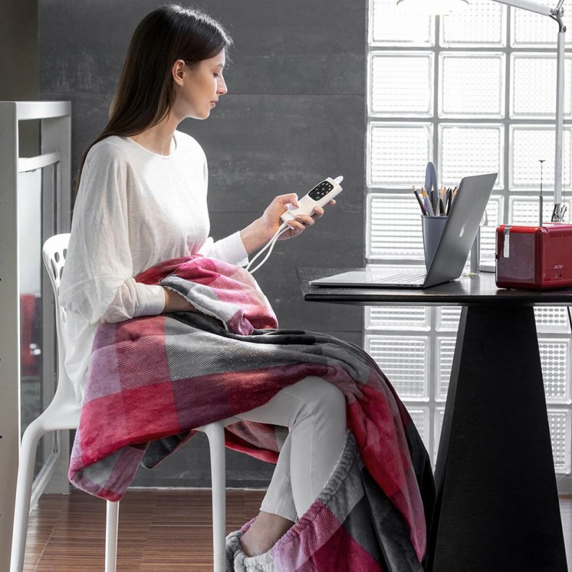 Heizdecke Imetec Adapto Tartan 16777 rot