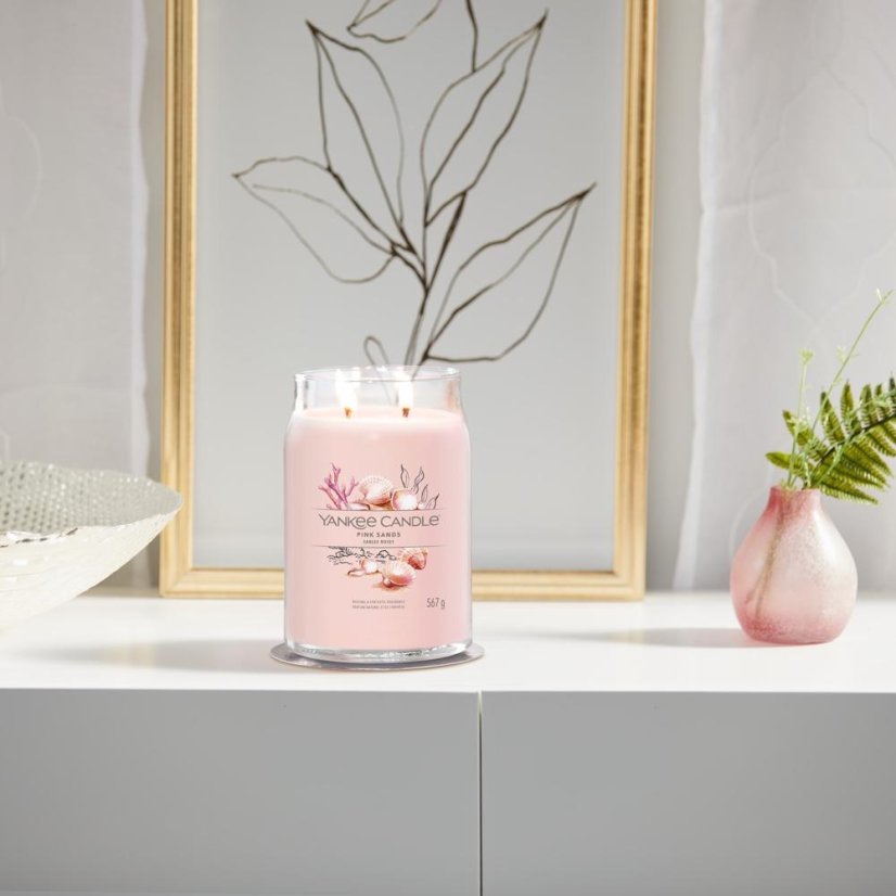 Yankee candle Signature Kerze groß, Pink Sands