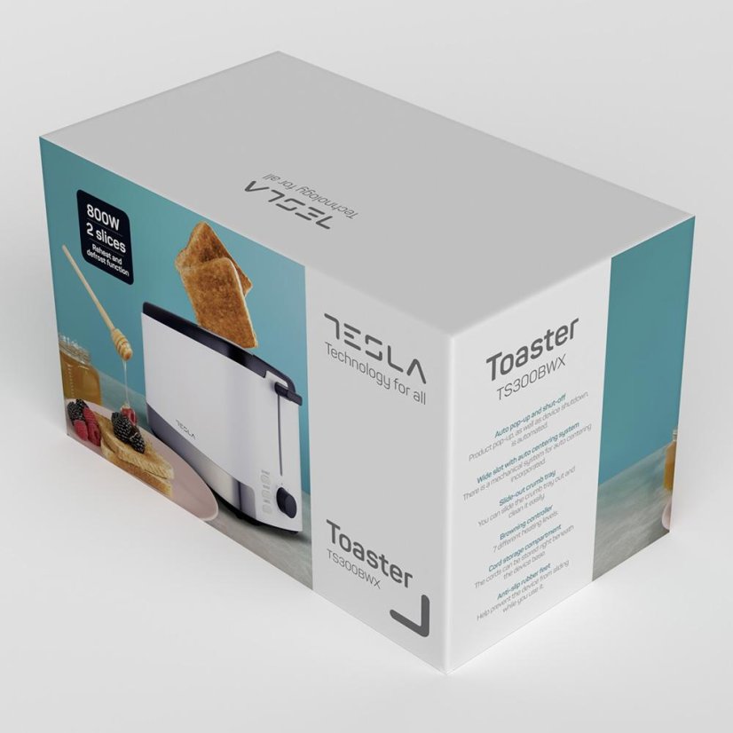 Toaster Tesla TS300BWX weiß