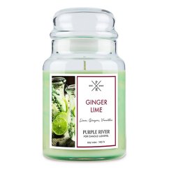 Svíčka Purple River velká, Ginger Lime