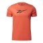Pánske tričko Reebok Workout Ready Poly Graphic - Farba: Oranžová, Veľkosť: S