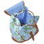 Plecak Target Vintage Retro Floral Blue Flamingo 21963