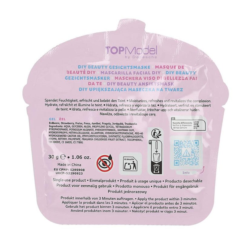 Top Model Beauty & Me Peel-Off Face Mask – Strawberry, Candy