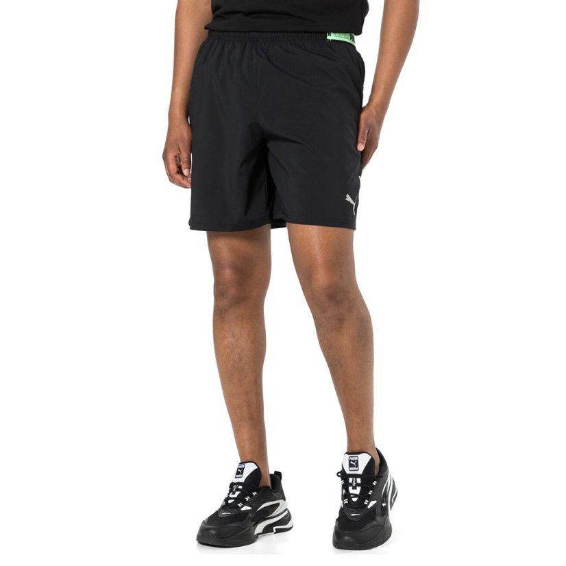 Puma Run Lite Woven 7" futószort - Szín: Fekete, Méret: S