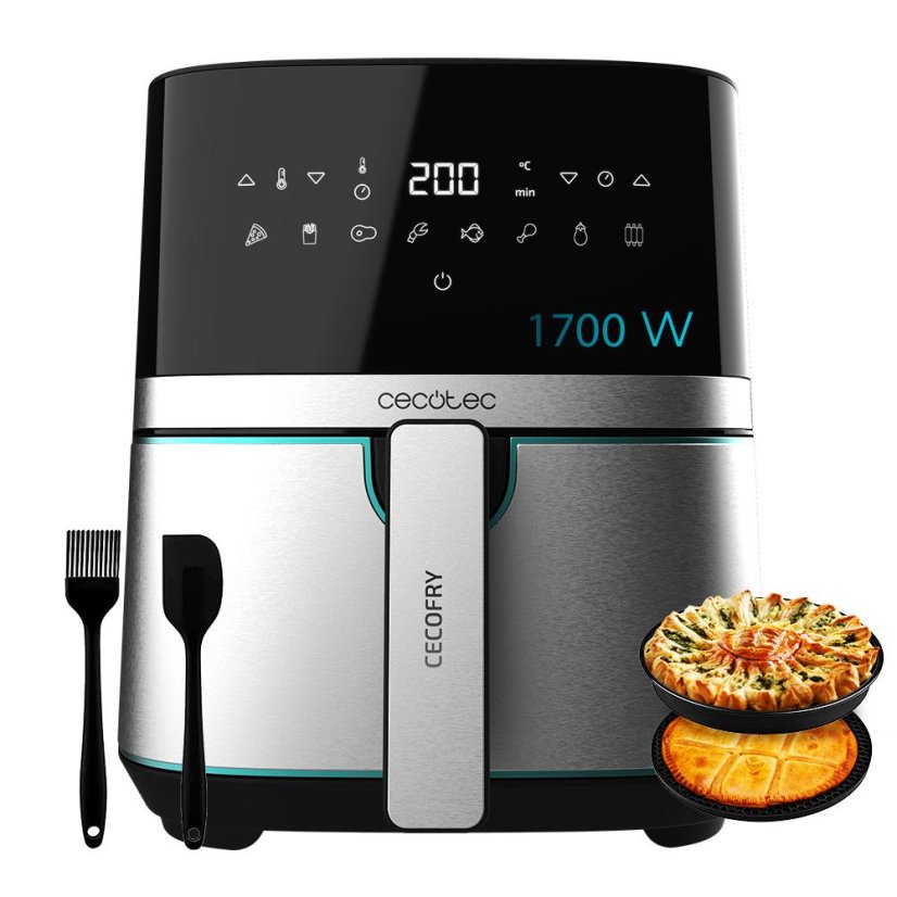 Heißluftfritteuse Cecotec CecoFry 3317 schwarz-silber