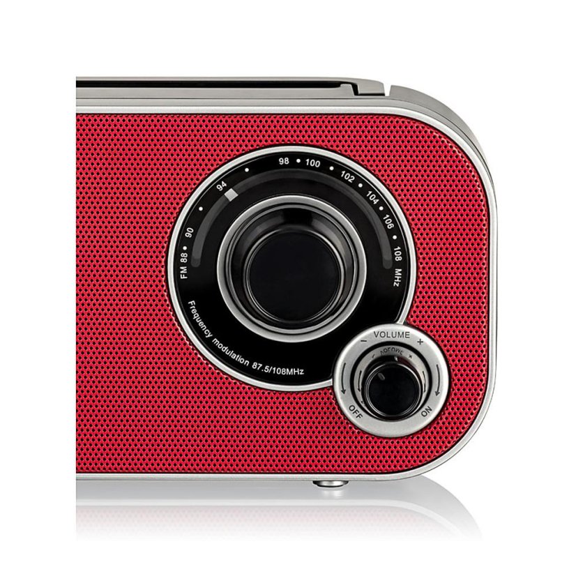 Roadstar TRA-2235/RD Portable Radio, Red