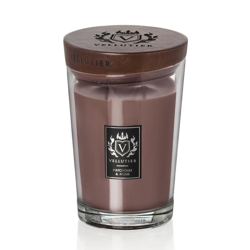 Große Kerze Vellutier, Patchouli & Musk
