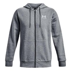 UA Essential Fleece FZ Hood-GRY