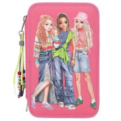 Dreistöckige Neon-Federmappe mit Top Model Lizzy, Fergie & Jill