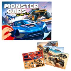 Action World Monster Cars matricás füzet