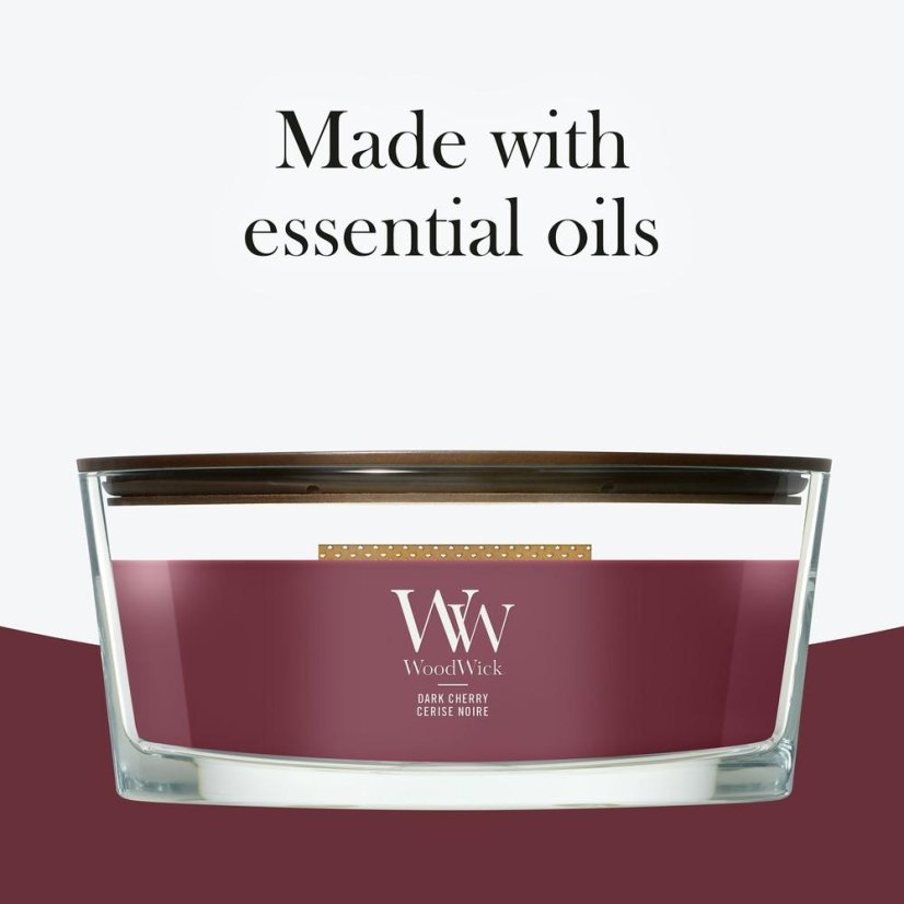 WoodWick Boat Candle, Dark Cherry