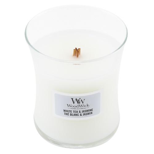 WoodWick small candle, White Tea & Jasmine WoodWick small candle, White Tea & Jasmine