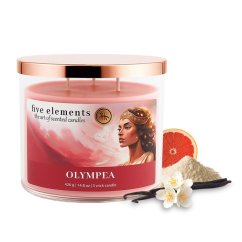 Five Elements Olympea scented candle, 420 g, 3 wicks