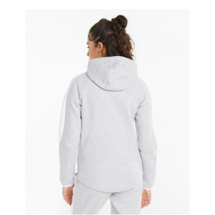 Damen-Sweatshirt Puma Evostripe Full-Zip Hoodie - Farbe: Schwarz, Größe: M