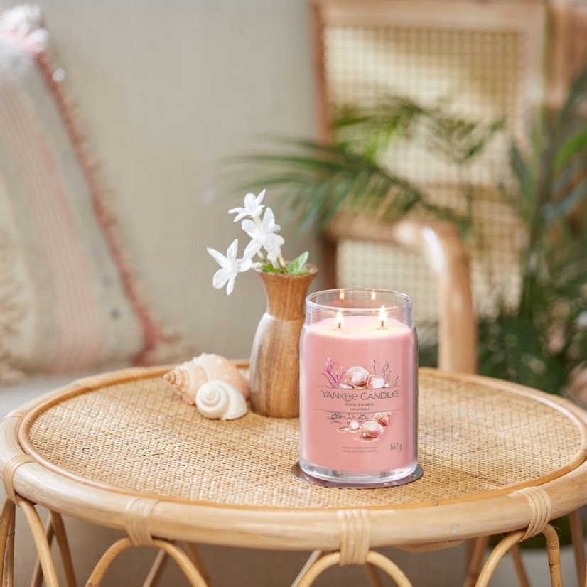 Yankee candle Signature Kerze groß, Pink Sands